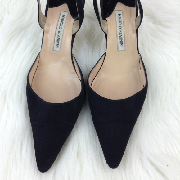 Manolo Blahnik Shoes - Manolo Blahnik Black Slingback High Heel Shoes
